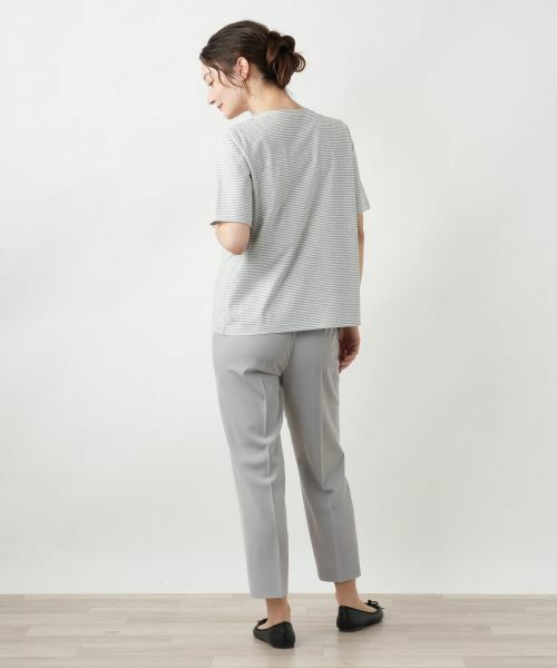 Leilian / レリアン Tシャツ | ナローボーダーTシャツ【Leilian WHITE LABEL】 | 詳細3