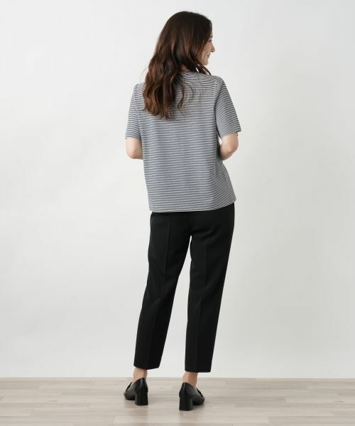 Leilian / レリアン Tシャツ | ナローボーダーTシャツ【Leilian WHITE LABEL】 | 詳細6