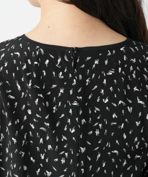 Leilian / レリアン ドレス | プリントフレアワンピース【Leilian WHITE LABEL】 | 詳細12