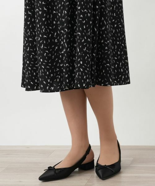 Leilian / レリアン ドレス | プリントフレアワンピース【Leilian WHITE LABEL】 | 詳細15