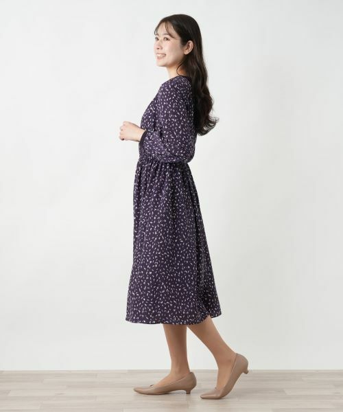 Leilian / レリアン ドレス | プリントフレアワンピース【Leilian WHITE LABEL】 | 詳細2