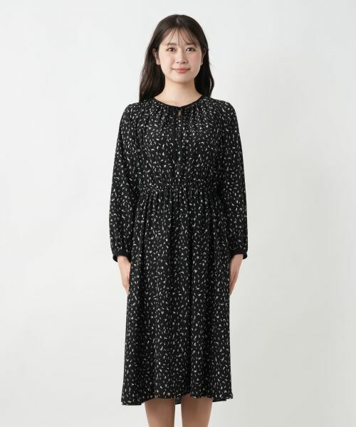 Leilian / レリアン ドレス | プリントフレアワンピース【Leilian WHITE LABEL】 | 詳細8