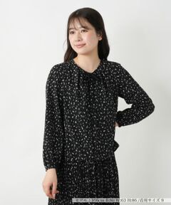 Leilian / レリアン シャツ・ブラウス | プリントクルーネックブラウス【Leilian WHITE LABEL】