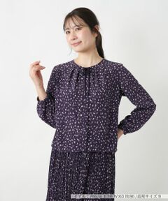 Leilian / レリアン シャツ・ブラウス | プリントクルーネックブラウス【Leilian WHITE LABEL】