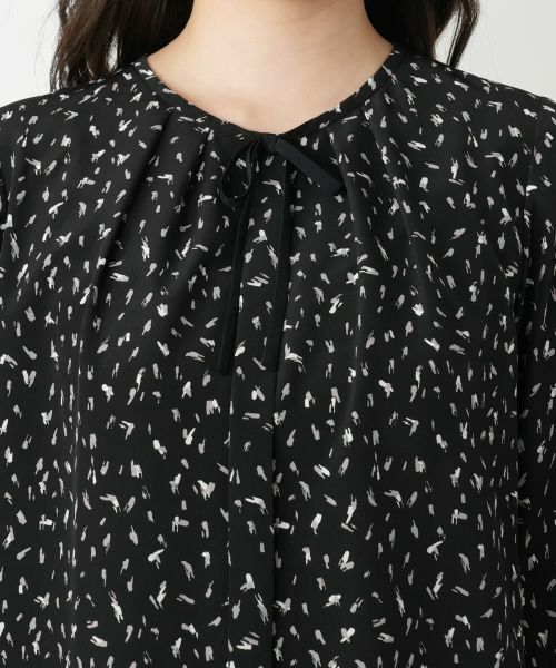 Leilian / レリアン シャツ・ブラウス | プリントクルーネックブラウス【Leilian WHITE LABEL】 | 詳細10