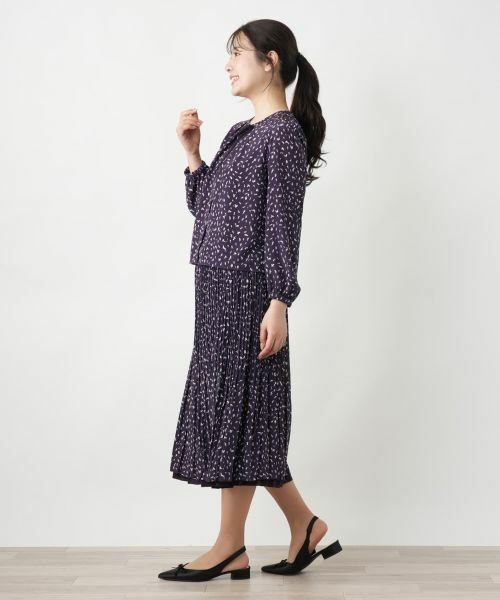 Leilian / レリアン シャツ・ブラウス | プリントクルーネックブラウス【Leilian WHITE LABEL】 | 詳細2