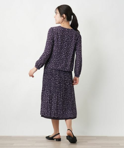 Leilian / レリアン シャツ・ブラウス | プリントクルーネックブラウス【Leilian WHITE LABEL】 | 詳細3