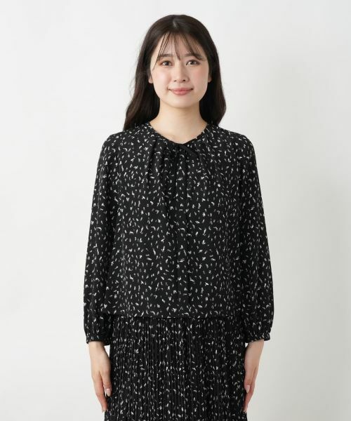 Leilian / レリアン シャツ・ブラウス | プリントクルーネックブラウス【Leilian WHITE LABEL】 | 詳細7