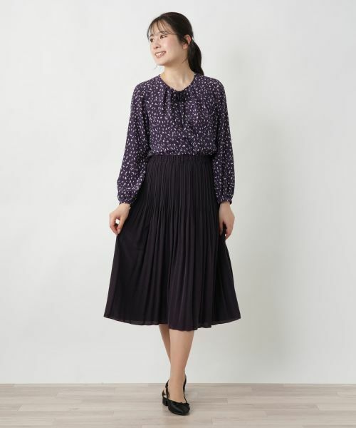 Leilian / レリアン ロング・マキシ丈スカート | リバーシブルプリーツスカート【Leilian WHITE LABEL】 | 詳細4