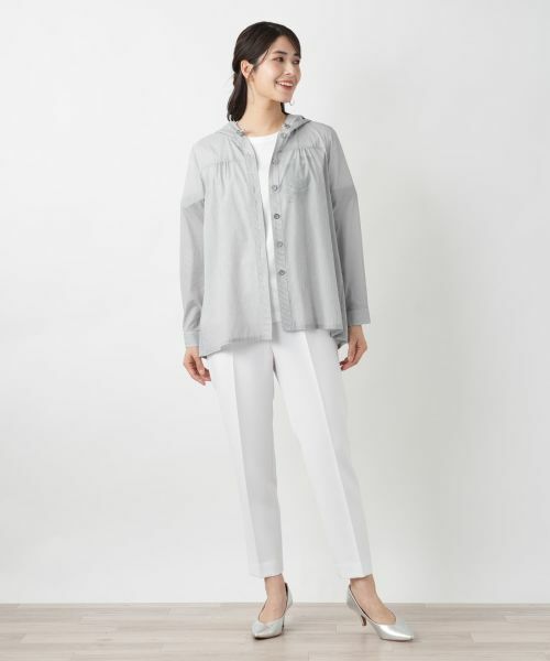 Leilian / レリアン シャツ・ブラウス | フーデッドブラウス【Leilian WHITE LABEL】 | 詳細1