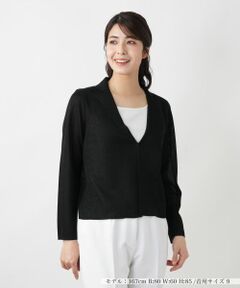 Leilian / レリアン テーラードジャケット | ニットジャケット