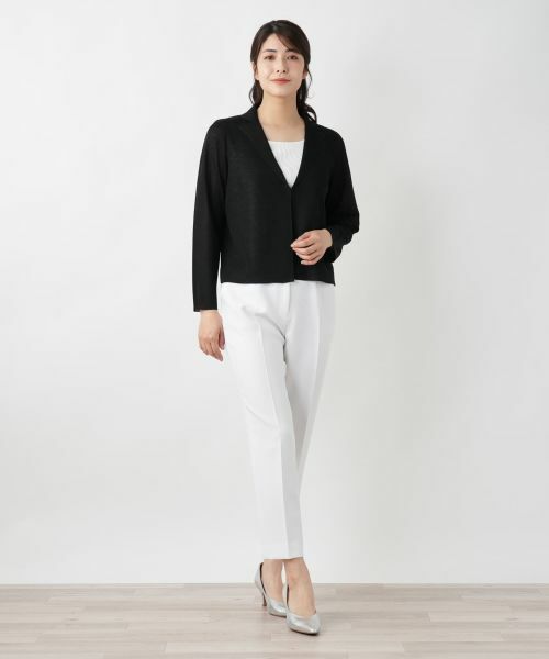 Leilian / レリアン テーラードジャケット | ニットジャケット | 詳細1