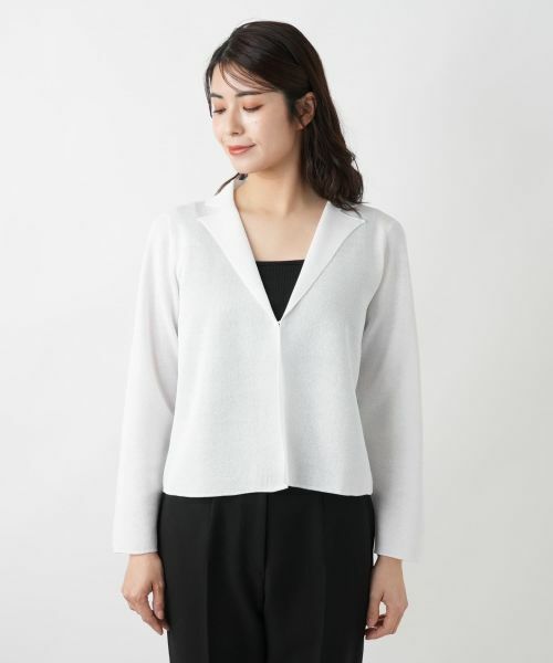 Leilian / レリアン テーラードジャケット | ニットジャケット | 詳細7