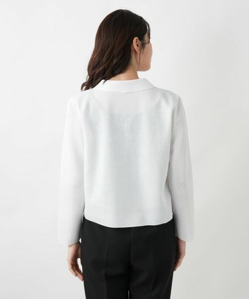 Leilian / レリアン テーラードジャケット | ニットジャケット | 詳細9