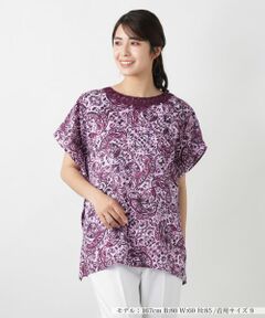 Leilian / レリアン シャツ・ブラウス | ペイズリーレース刺繍ブラウス