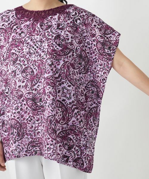Lelian レリアン 日本製 ウール　刺繍　ペイズリー　花柄　スカート　大きい Lelian レリアン 日本製 ウール 刺繍 ペイズリー 花柄 スカート