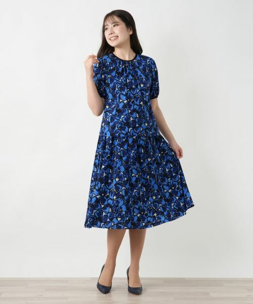 Leilian / レリアン シャツ・ブラウス | フラワー柄クルーネックブラウス | 詳細1