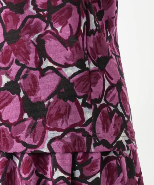 Leilian / レリアン シャツ・ブラウス | フラワー柄クルーネックブラウス | 詳細13