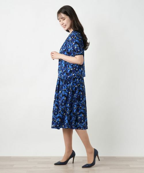 美品✨レリアン　総柄　街並み　ブラウス ブラウス【プラス企画】 | Leilian plus house (Women/大きい
