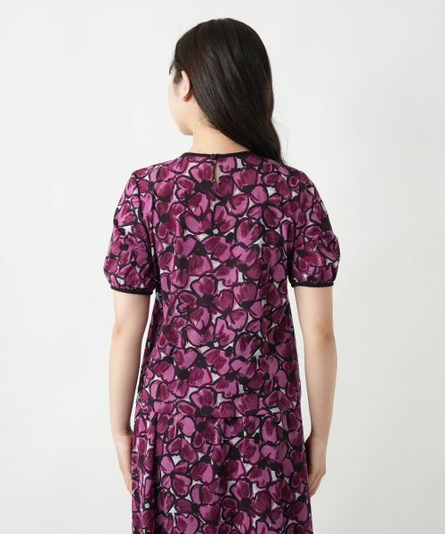 Leilian / レリアン シャツ・ブラウス | フラワー柄クルーネックブラウス | 詳細9