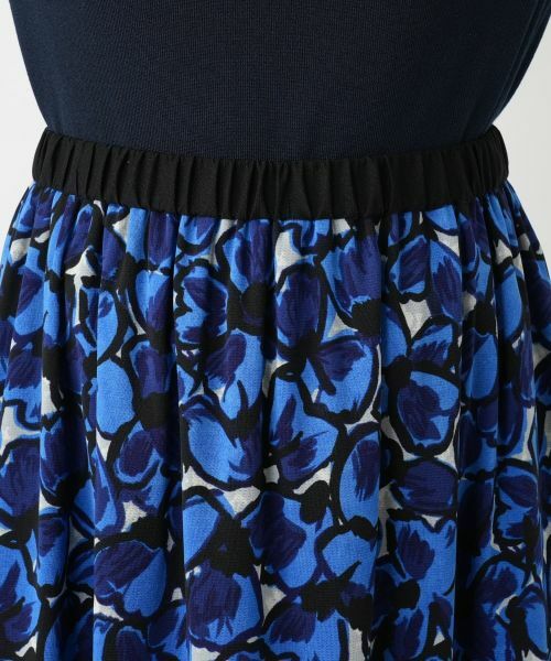 Leilian / レリアン ミニ・ひざ丈スカート | フラワー柄フレアスカート | 詳細10