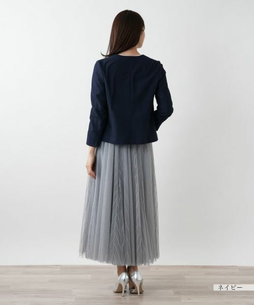 Leilian / レリアン テーラードジャケット | ノーカラージャケット | 詳細3