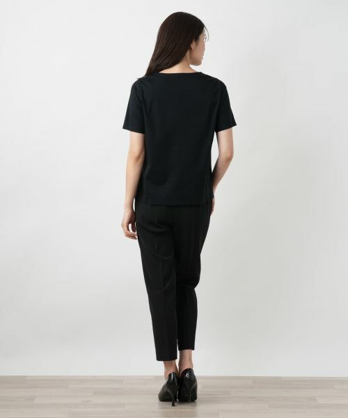 Leilian / レリアン Tシャツ | フラワー刺繍Tシャツ | 詳細3