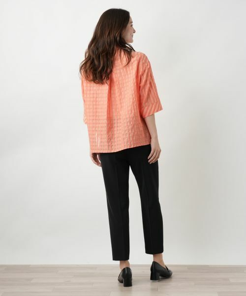 Leilian / レリアン シャツ・ブラウス | シアーチェックブラウス【Leilian WHITE LABEL】 | 詳細15