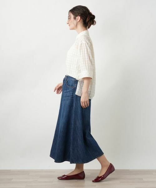 Leilian / レリアン シャツ・ブラウス | シアーチェックブラウス【Leilian WHITE LABEL】 | 詳細17