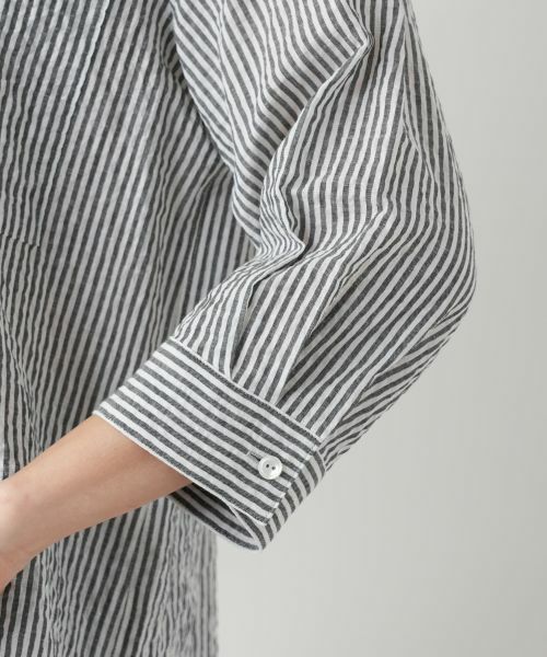Leilian / レリアン シャツ・ブラウス | ストライプチュニックブラウス【Leilian WHITE LABEL】 | 詳細10