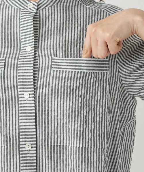 Leilian / レリアン シャツ・ブラウス | ストライプチュニックブラウス【Leilian WHITE LABEL】 | 詳細11