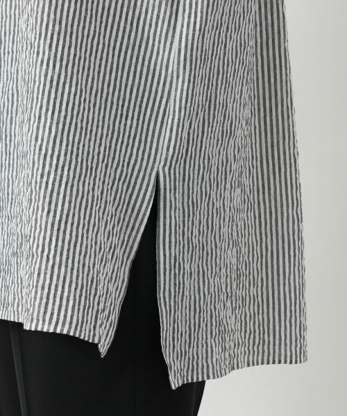 Leilian / レリアン シャツ・ブラウス | ストライプチュニックブラウス【Leilian WHITE LABEL】 | 詳細12