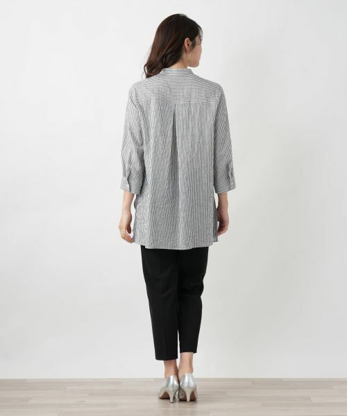 Leilian / レリアン シャツ・ブラウス | ストライプチュニックブラウス【Leilian WHITE LABEL】 | 詳細3