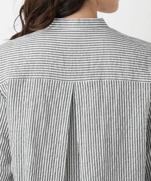 Leilian / レリアン シャツ・ブラウス | ストライプチュニックブラウス【Leilian WHITE LABEL】 | 詳細8