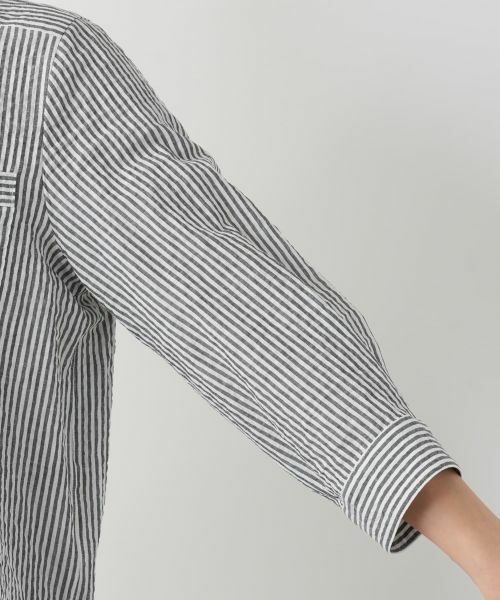 Leilian / レリアン シャツ・ブラウス | ストライプチュニックブラウス【Leilian WHITE LABEL】 | 詳細9