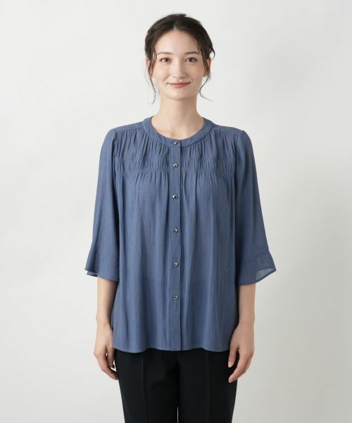 Leilian / レリアン シャツ・ブラウス | ギャザーブラウス【Leilian WHITE LABEL】 | 詳細7