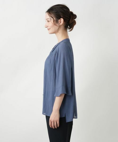 Leilian / レリアン シャツ・ブラウス | ギャザーブラウス【Leilian WHITE LABEL】 | 詳細8