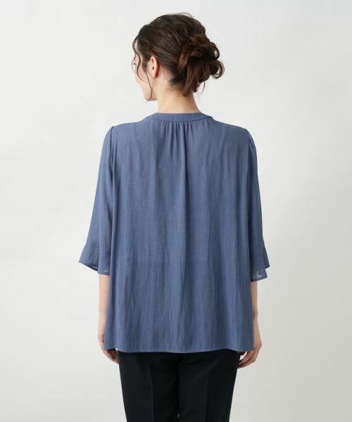 Leilian / レリアン シャツ・ブラウス | ギャザーブラウス【Leilian WHITE LABEL】 | 詳細9