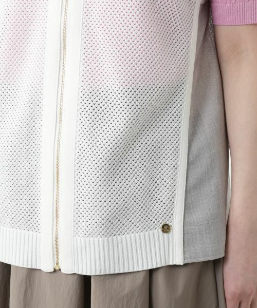 Leilian / レリアン テーラードジャケット | フード切替ベスト | 詳細10