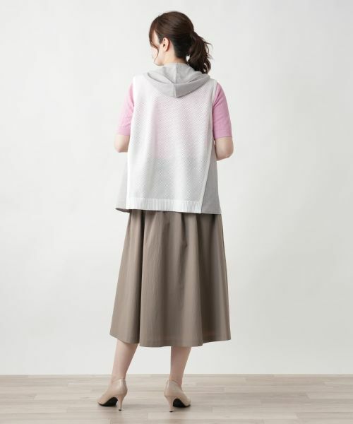 Leilian / レリアン テーラードジャケット | フード切替ベスト | 詳細3