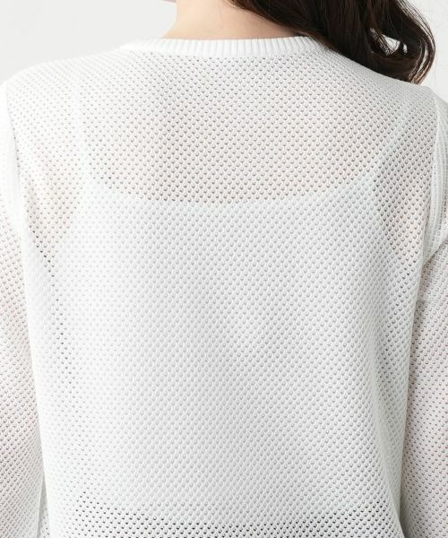 Leilian / レリアン ニット・セーター | 異素材切替クルーネックニット | 詳細8