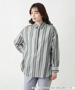 Leilian / レリアン シャツ・ブラウス | ストライプブラウス