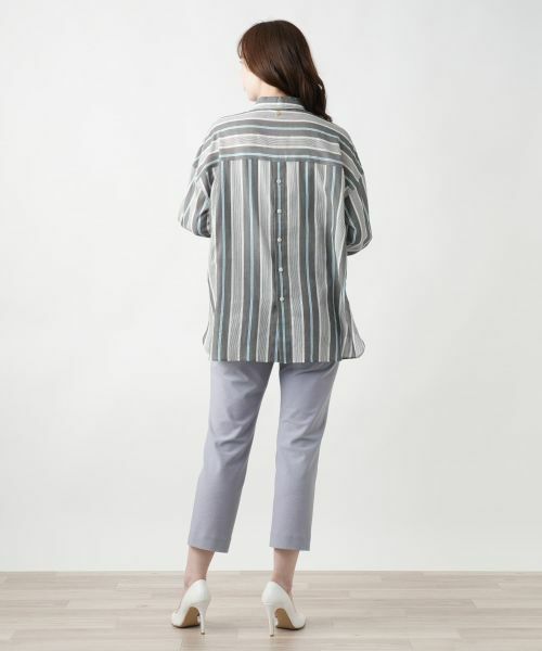Leilian / レリアン シャツ・ブラウス | ストライプブラウス | 詳細3