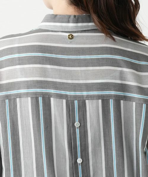Leilian / レリアン シャツ・ブラウス | ストライプブラウス | 詳細8