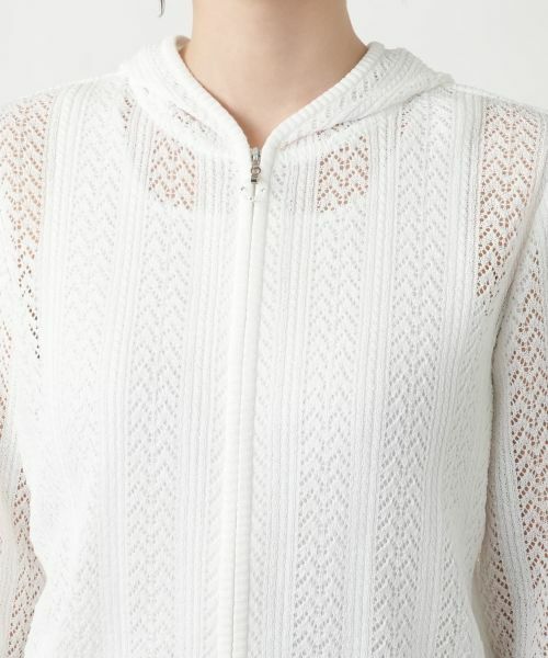 Leilian / レリアン カーディガン・ボレロ | フード付きジップカーディガン | 詳細10