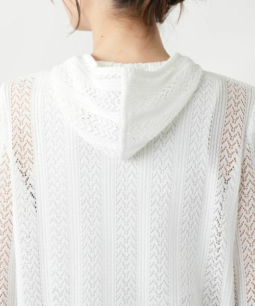 Leilian / レリアン カーディガン・ボレロ | フード付きジップカーディガン | 詳細11