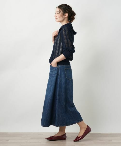 Leilian / レリアン カーディガン・ボレロ | フード付きジップカーディガン | 詳細2