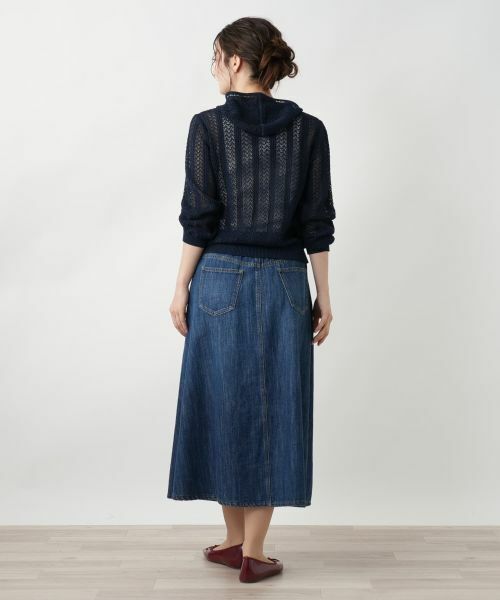 Leilian / レリアン カーディガン・ボレロ | フード付きジップカーディガン | 詳細3