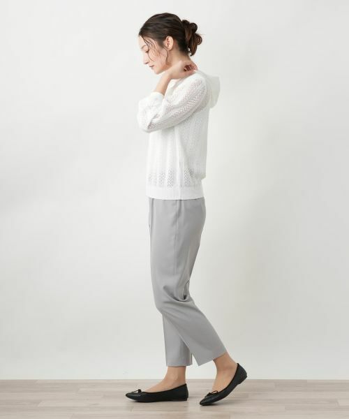 Leilian / レリアン カーディガン・ボレロ | フード付きジップカーディガン | 詳細5