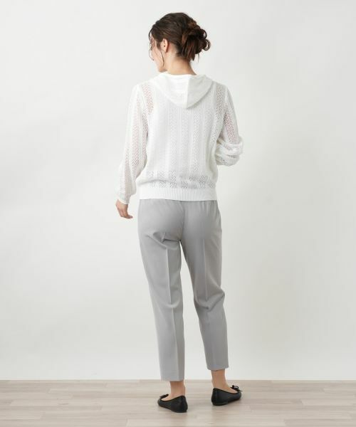 Leilian / レリアン カーディガン・ボレロ | フード付きジップカーディガン | 詳細6